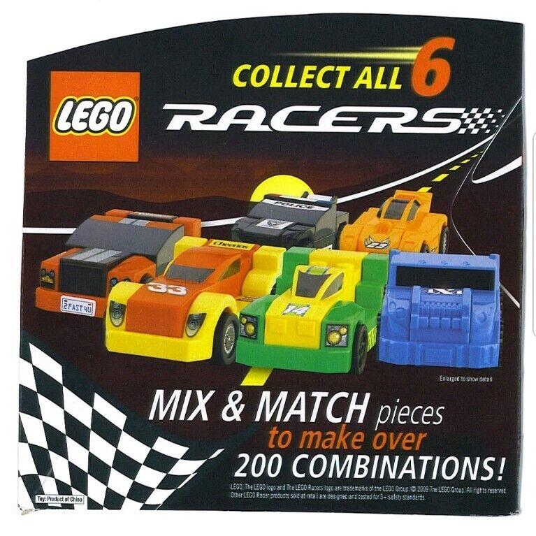 General Mills Cereal 2009 Lego Racers DK7190 Complete Set