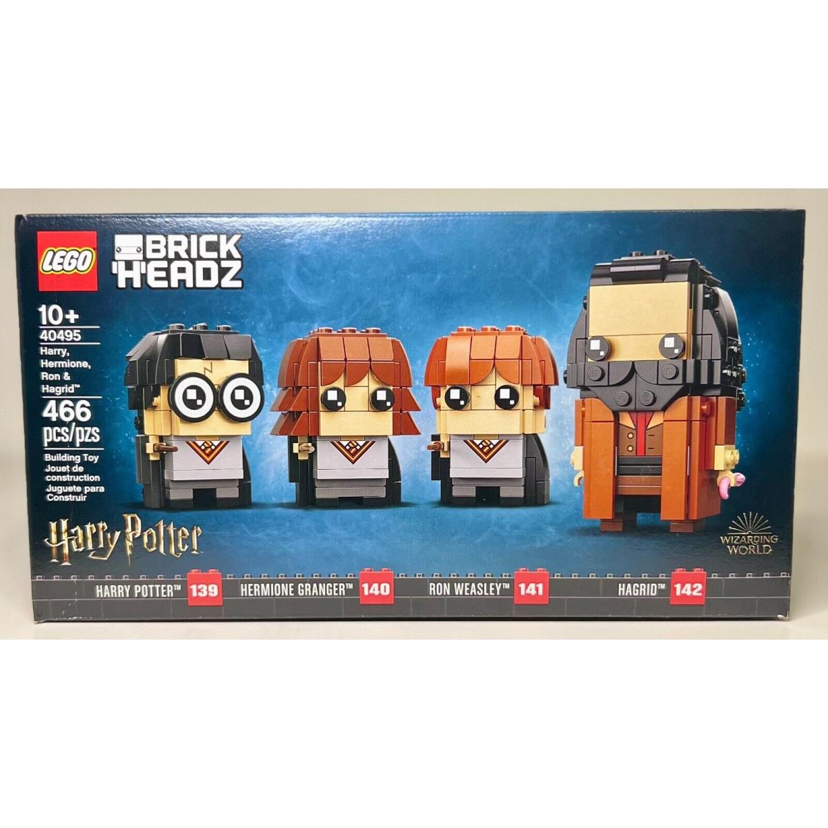Lego Brickheadz Wizarding World Harry Hermione Ron and Hagrid Set 40495