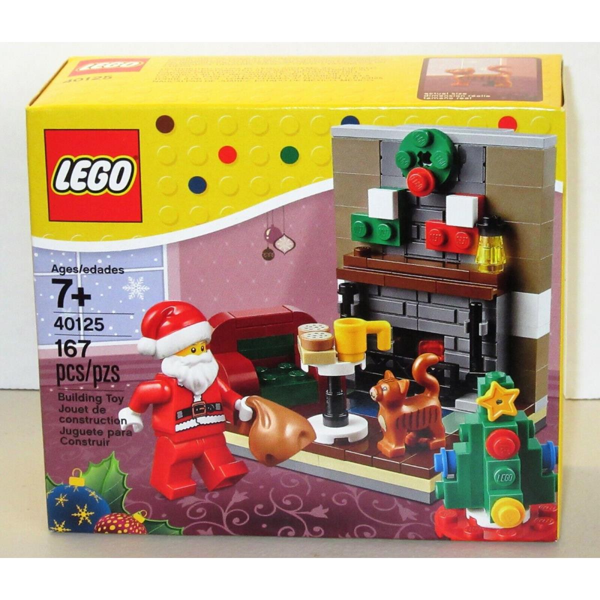 Lego Seasonal 40125 Santa`s Visit Retired Nisb Christmas Tree Cat Cookies