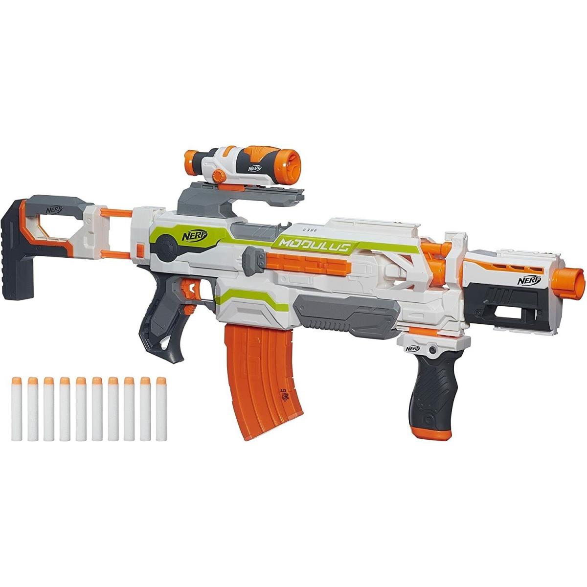 Customize The Kids N-strike Modulus ECS-10 Blaster with The Multiple Gear Upgrad