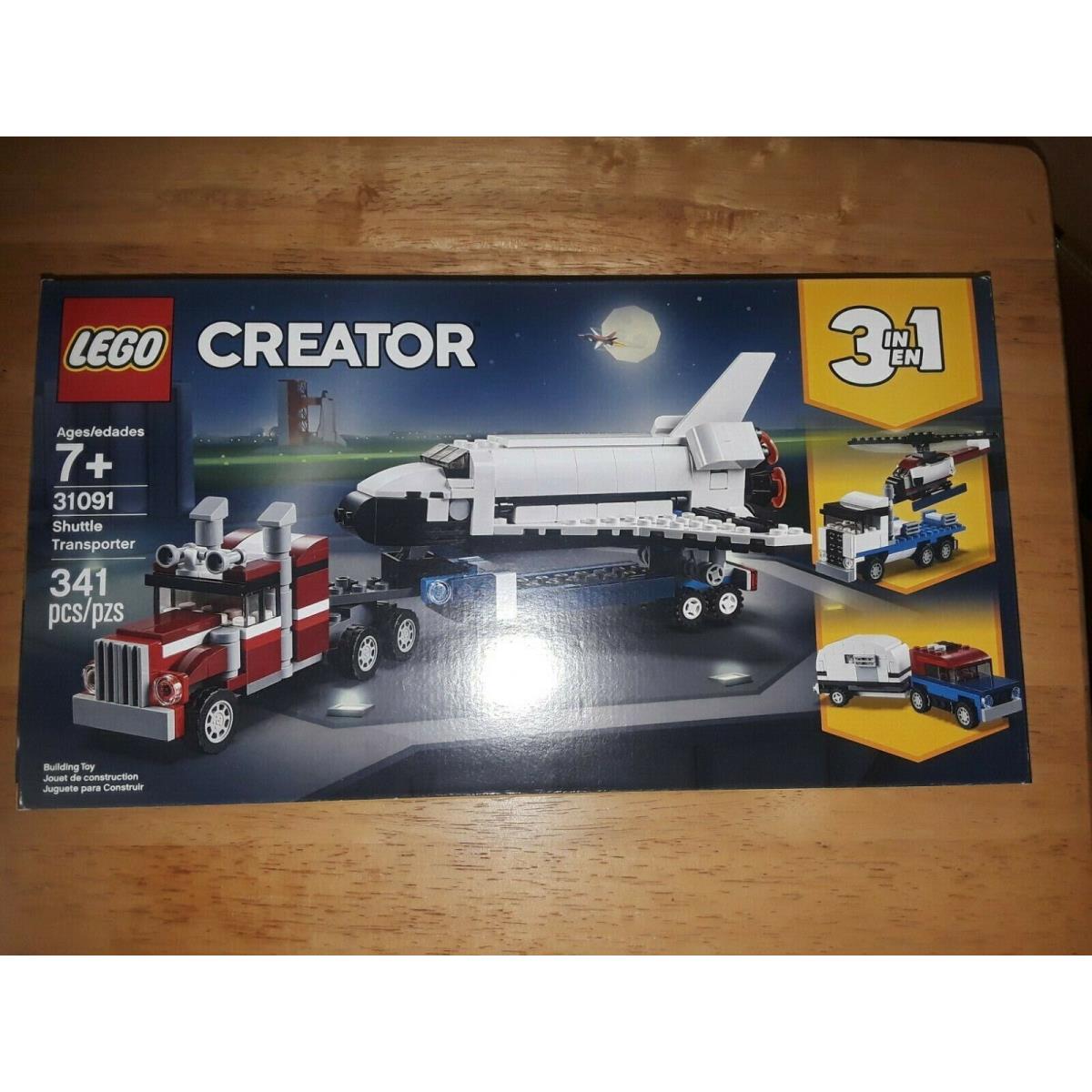 Lego Creator 3 in 1 Shuttle Transporter 31091 Building Kit New/ Mint/