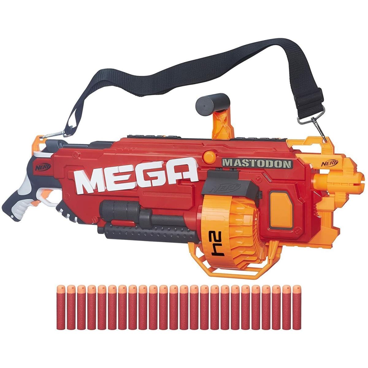 Nerf N-strike Mega Mastodon Soft Toy Dart Gun Mega Blaster 24 Darts