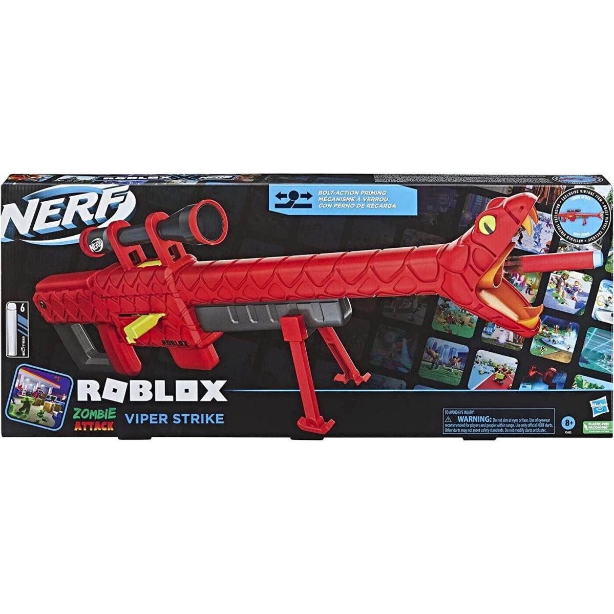 Nerf Roblox Zombie Attack Viper Strike Dart Blaster Toy