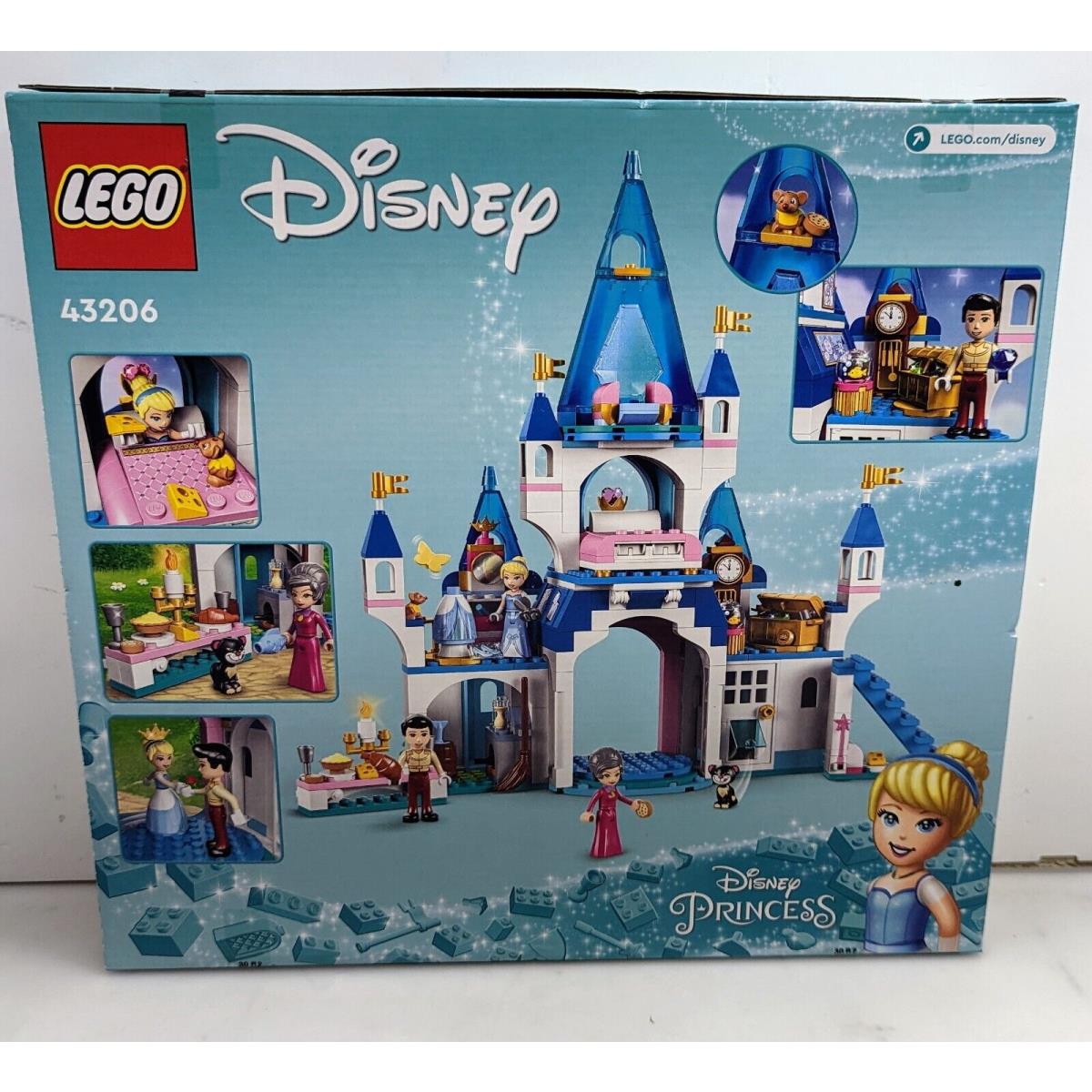 Lego Disney Princess Cinderella and Prince Charming`s Castle 43206 Toy
