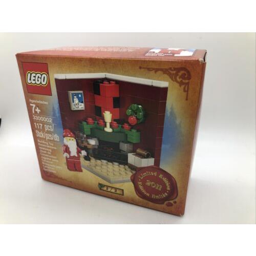 Lego Limited Edition 2011 Christmas Santa Fireplace 3300002 Holiday Set Rare