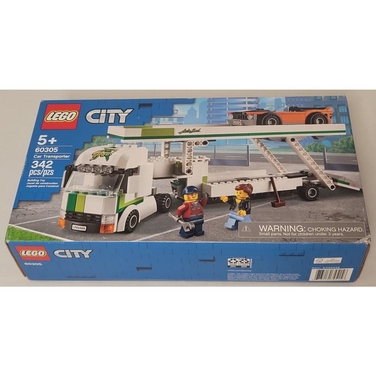 Lego 60305 Car Transporter City Muscle Car Truck Driver