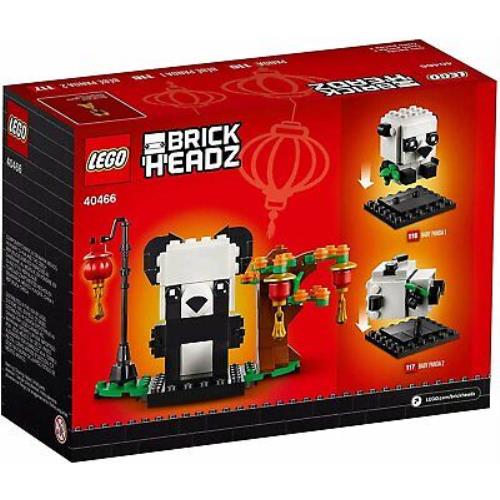 Lego Exclusive Edition Chinese Year Pandas 40466 Brickheadz