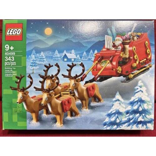 Lego 40499 Santas Sleigh 343pc Christmas Toy Building Block Set Reindeers