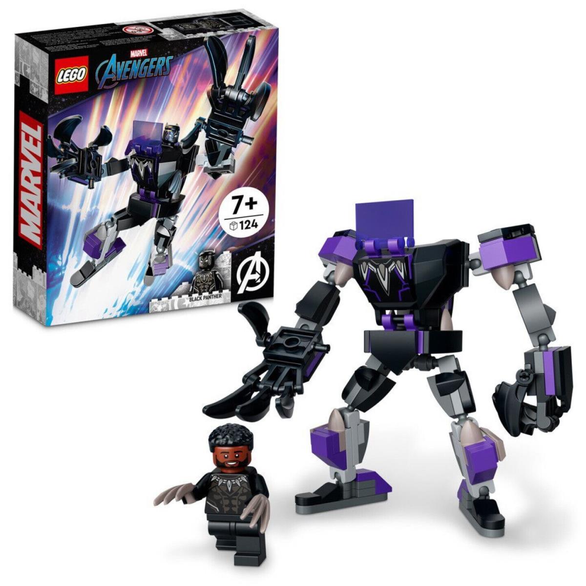 Lego Super Heroes: Black Panther Mech Armor 76204 Building Kit 124 Pcs