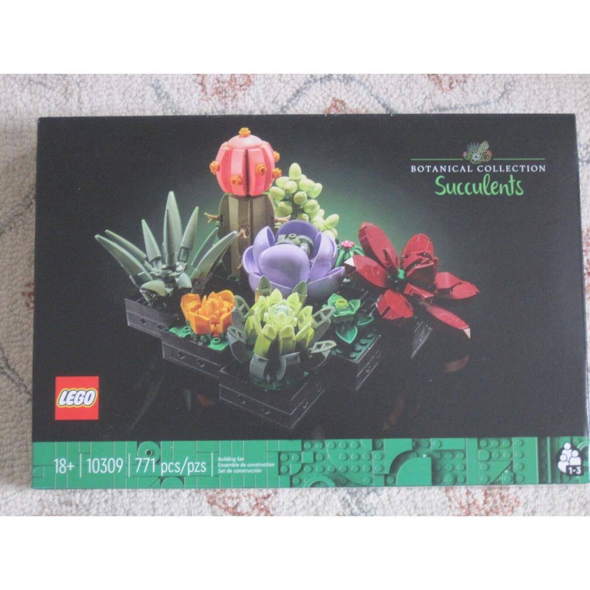 Lego Botanical Collection Succulents Set 10309 Ages 18+ 771 Pieces