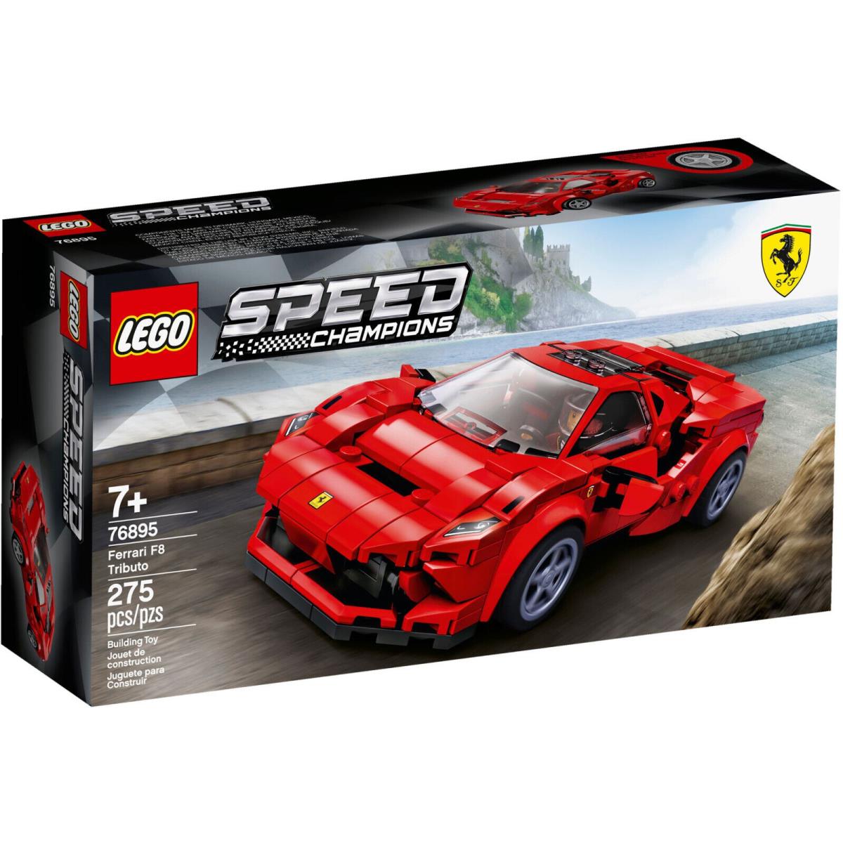Lego Ferrari F8 Tributo 76895 Set Box Speed Champions