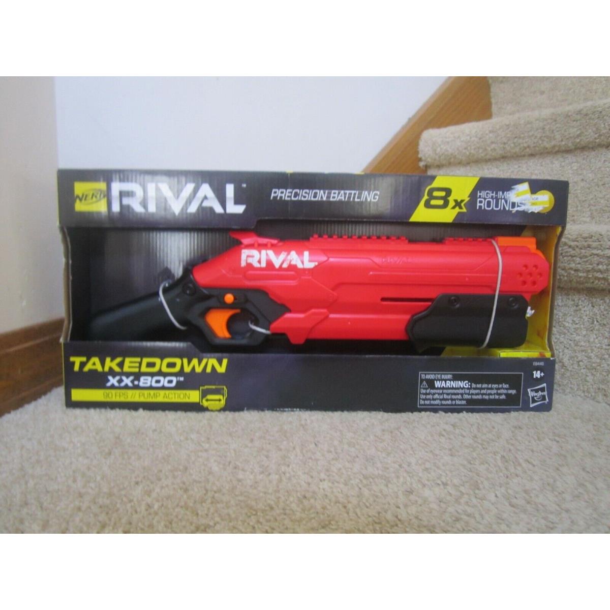 Nerf Foam Rival Takedown xx - 800 Pump Action 8x Rounds Toy Gun