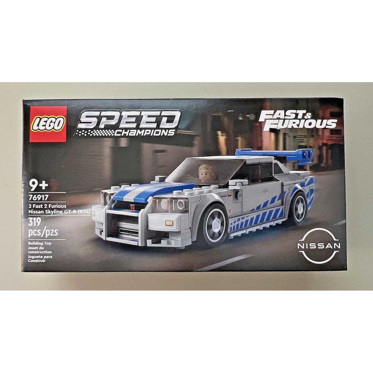 Lego 76917 2 Fast 2 Furious Nissan Skyline Gt-r R34 319 Pcs