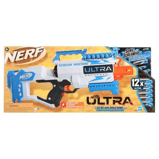 Nerf Ultra Scream Machine Motorized Blaster Gun 12 Sonic Screamer Darts Toy