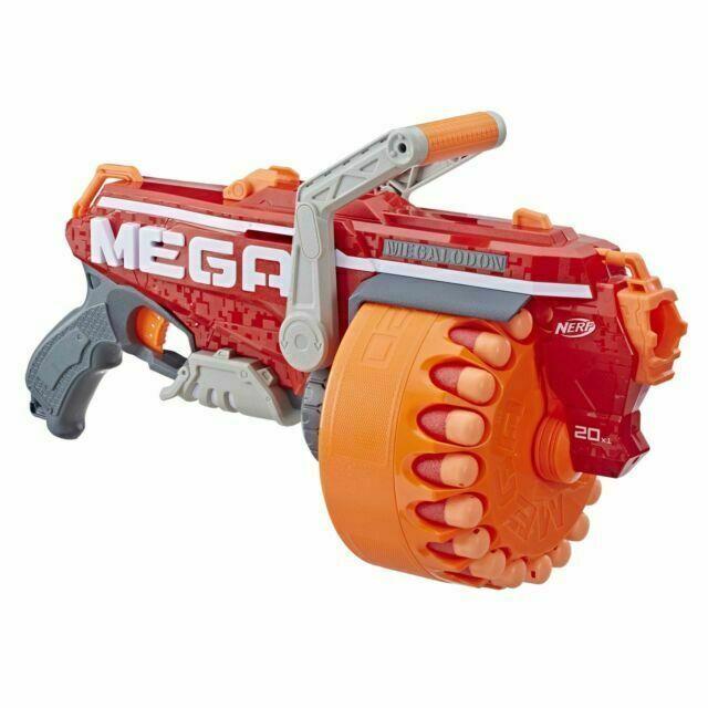 Hasbro Nerf Megalodon N-strike Mega Toy Blaster Gun with 20 Mega Whistler Darts