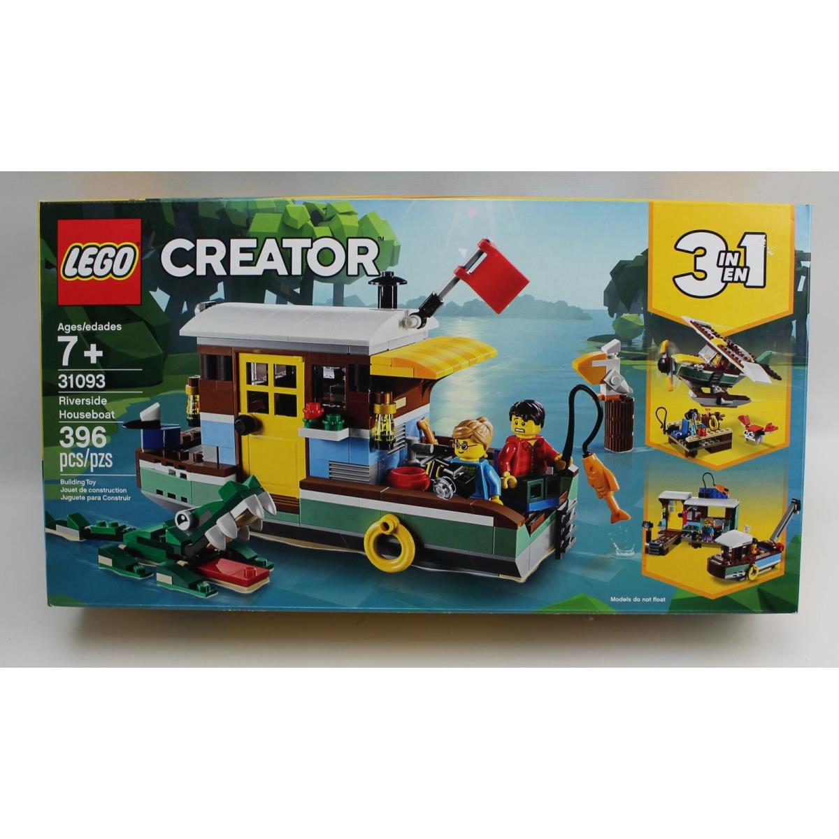 Lego Riverside Houseboat 31093 in 1 Creator Set