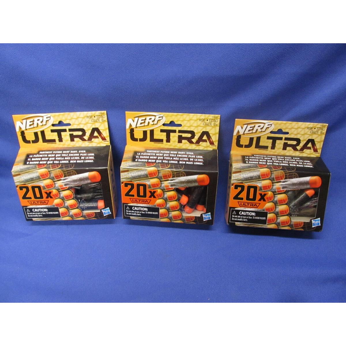 60 Nerf Ultra Darts 3 Packs E6600 20 x 3