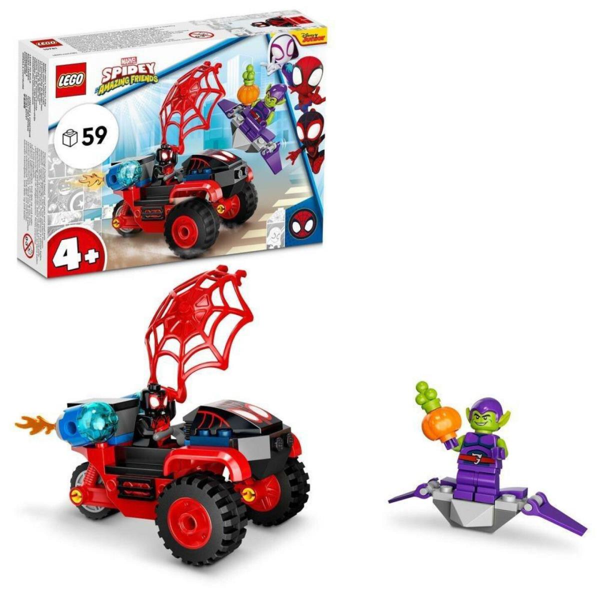 Lego Miles Morales: Spider-man s Techno Trike Spidey 10781 Building Kit 59 Pcs