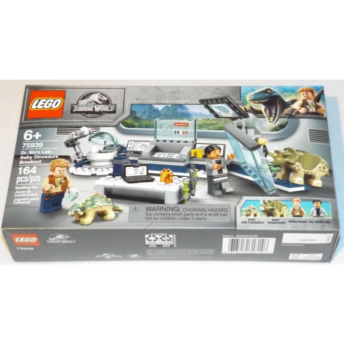 Lego 75939 Dr. Wu`s Lab: Baby Dinosaurs Breakout Jurassic World Baby Triceratops