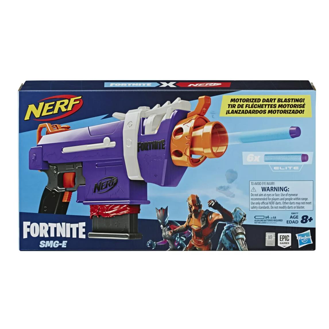 Neft Fortnite Smg-e Blaster 6 Dart Clip 6 Official Nerf Elite Darts
