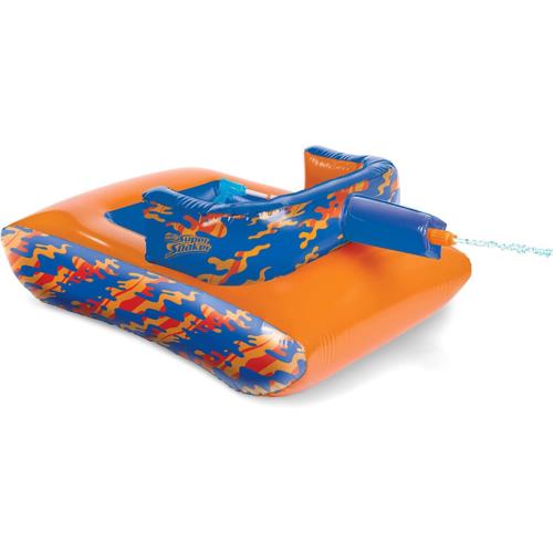 Nerf Super Soaker Megaforce Battle Tank Ride-on Pool Float Water Blaster