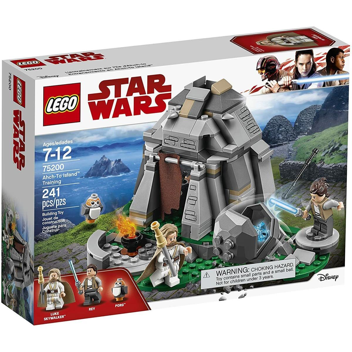 Lego Star Wars Ahch TO Island Training Set 75200 Luke Skywalker Rey Porg-new Htf