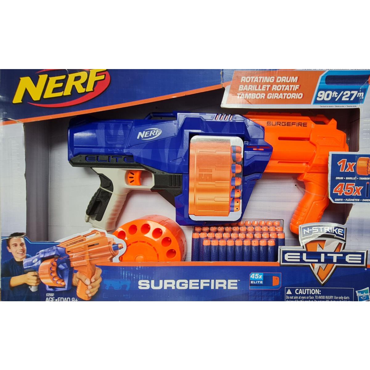Nerf N-strike Elite Surgefire E2592 with Rotating Drum and 45 Darts