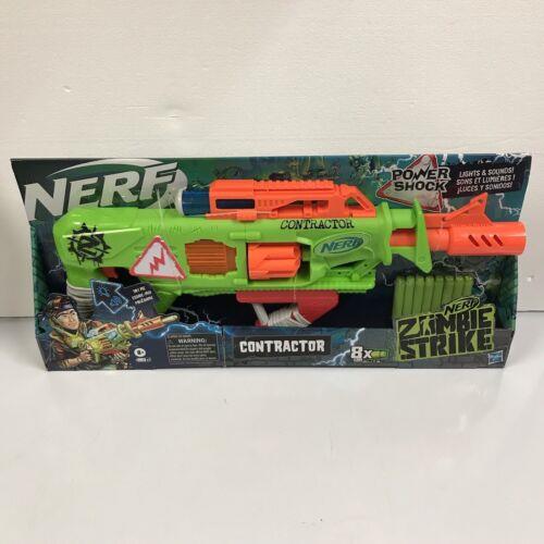 Hasbro Nerf Zombie Strike Contractor Gun Blaster with Darts Power Shock
