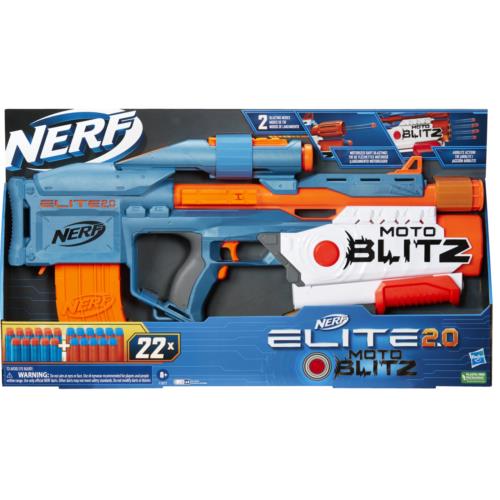 Nerf Elite 2.0 Motoblitz Motorized Nerf Blaster Airblitz Clip 22 Darts