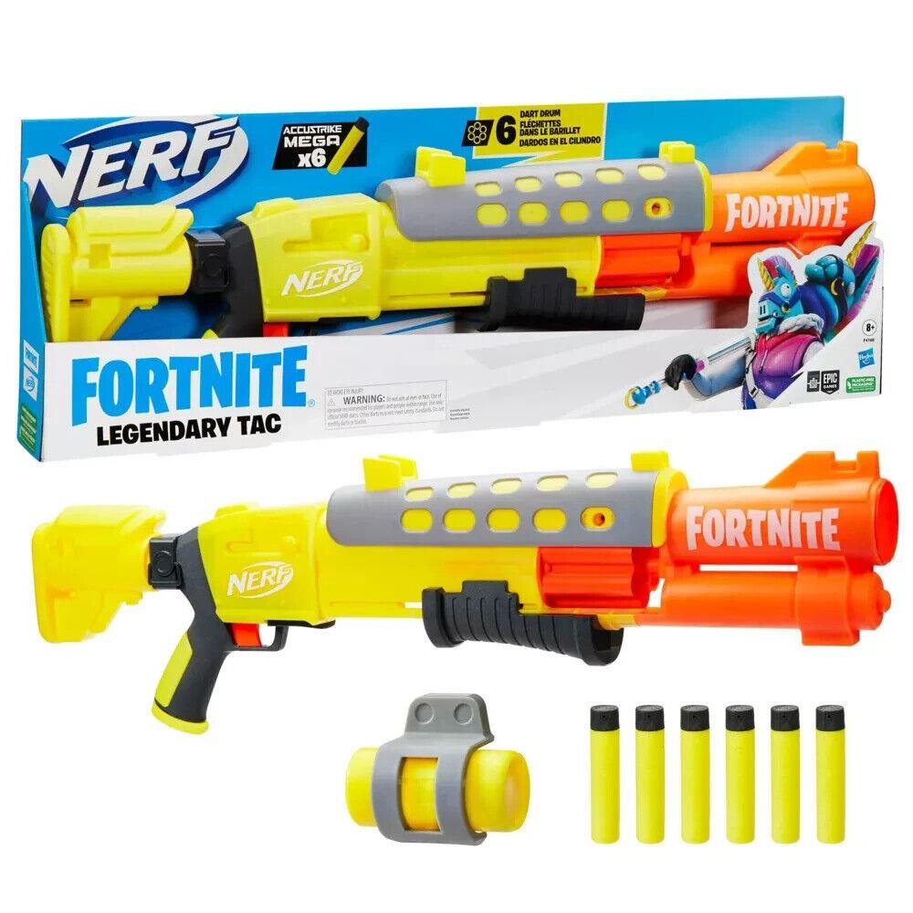Nerf Fortnite Legendary Tac Blaster Nerf Gun with 6 Darts