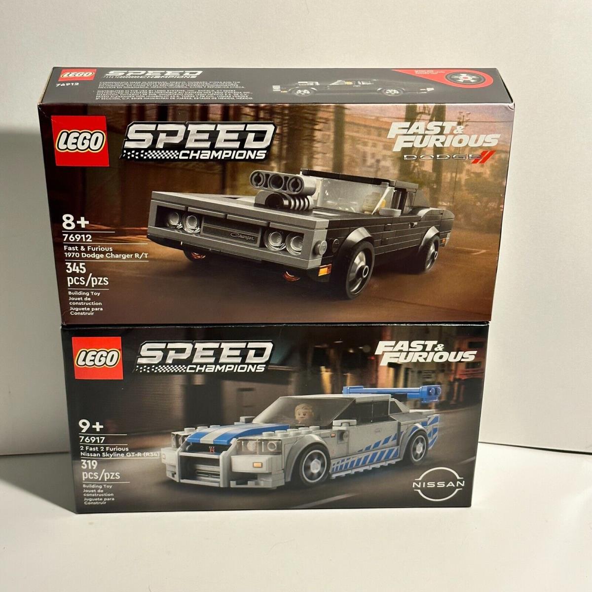 Lego Speed Champions Fast Furious 76912 Dodge Charger 76917 Nissan Gt-r