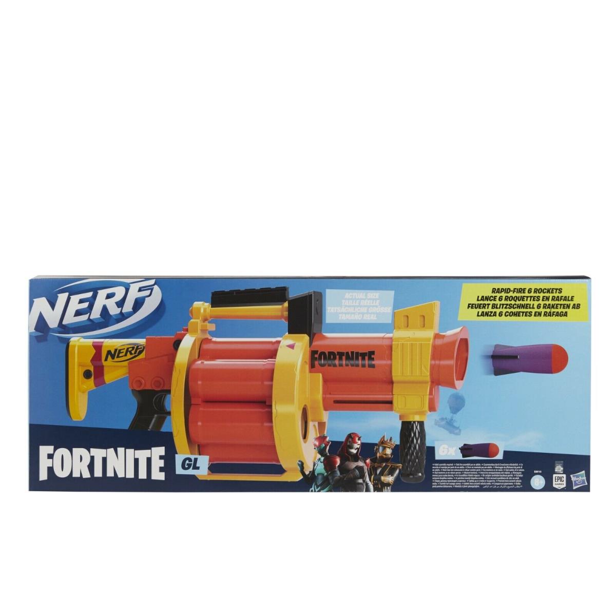 Nerf Fortnite GL Blaster Includes 6 Official Nerf Darts