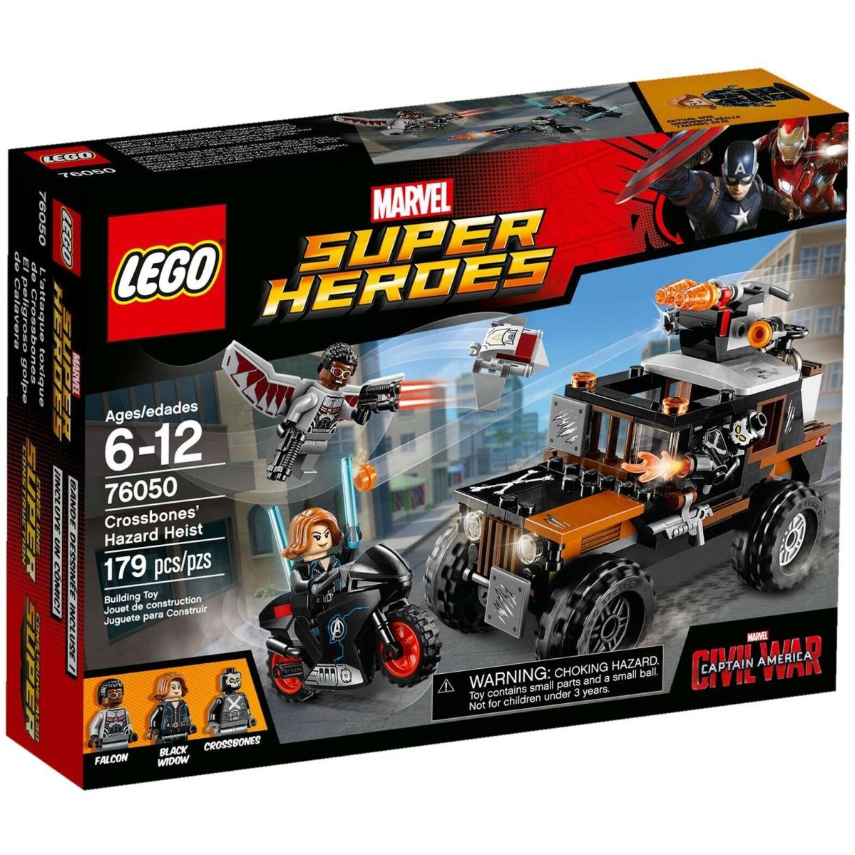 Lego 76050 Marvel Super Heroes Crossbones Hazard Heist w/ Falcon Black Widow