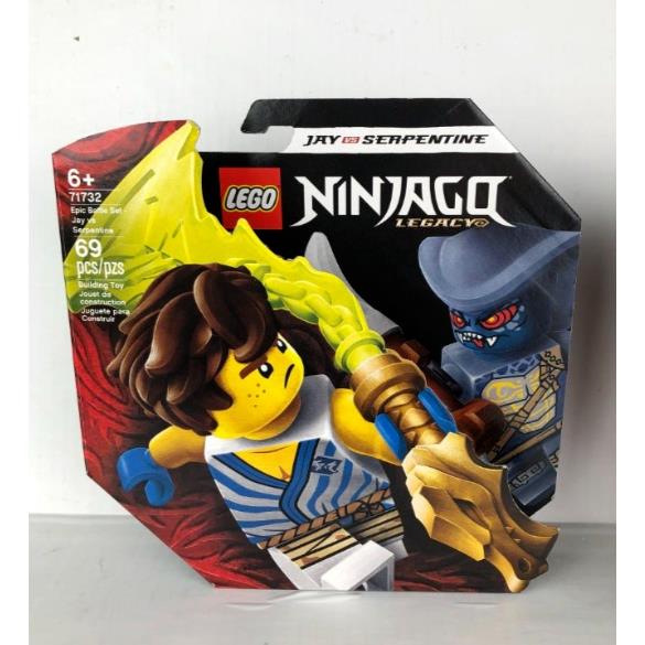Lego Ninjago Epic Battle Set Jay Vs. Serpentine 71732 Building Kit 69 Pieces