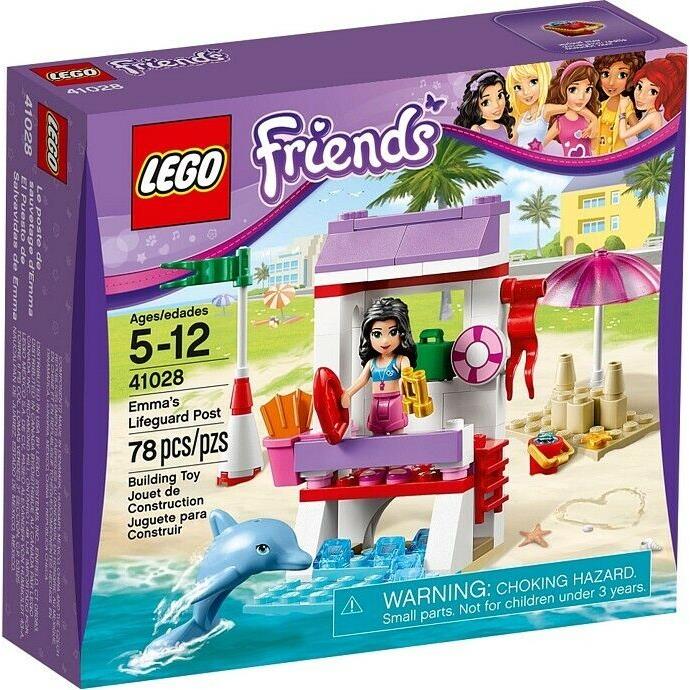 Lego Friends Emma`s Lifeguard Post 41028 Building Kit 78 Pcs Set