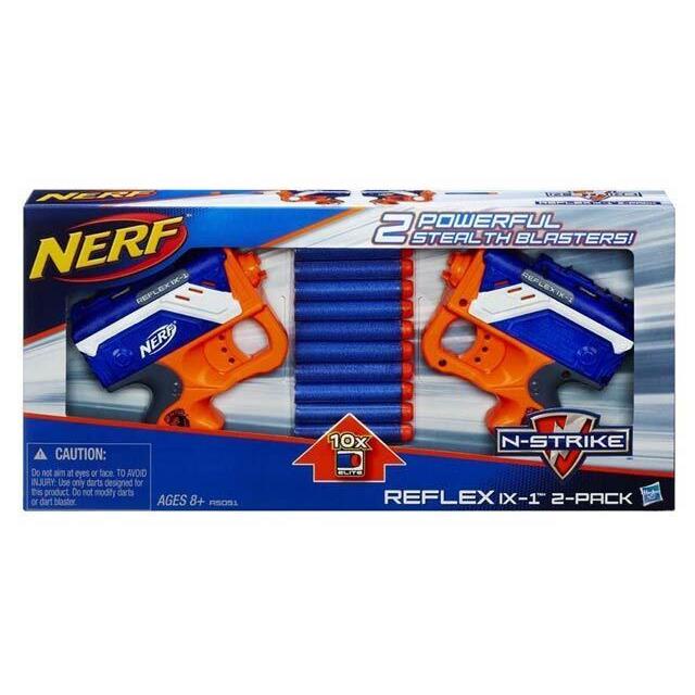 Nerf N-strike Reflex IX-1 2-Pack Twin Pack A5051 Rare