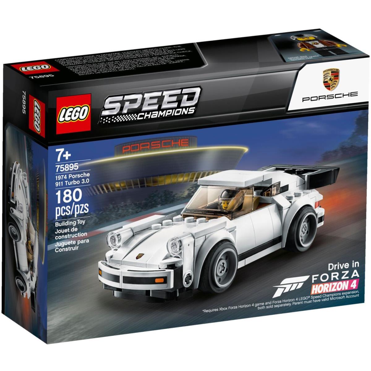 Lego 1974 Porsche 911 Turbo 3.0 75895 Set Box Speed Champions