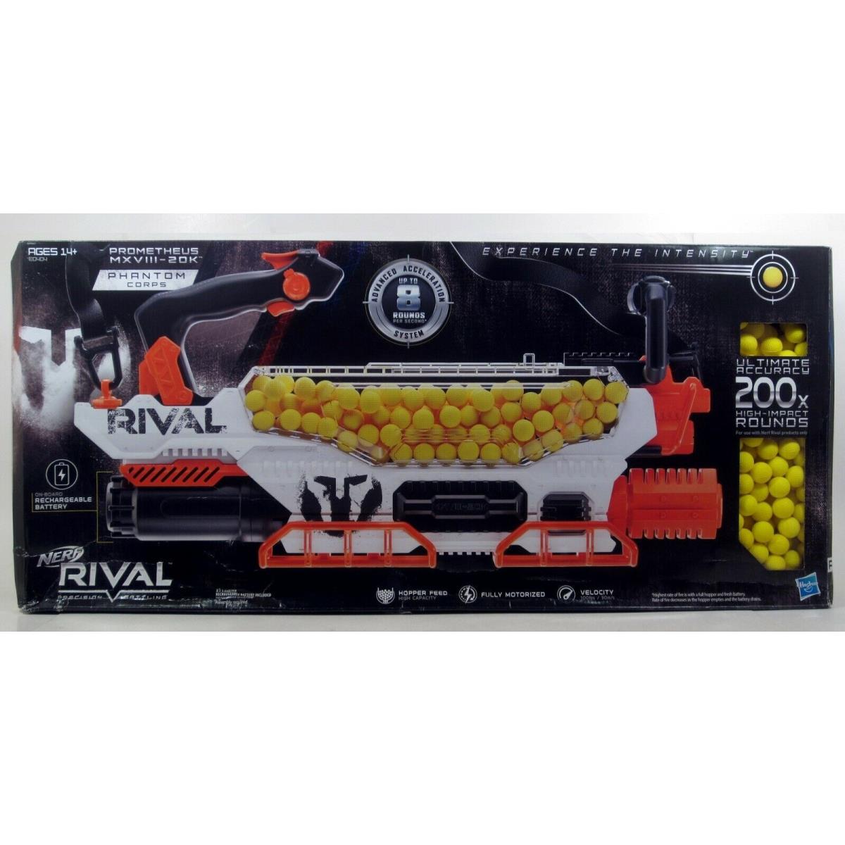 Nerf Rival Prometheus MXVIII-20K Blaster with 200 Rounds - in Dinged Box