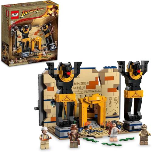Lego Indiana Jones Escape From The Lost Tomb 77013 Building Toy Featuring