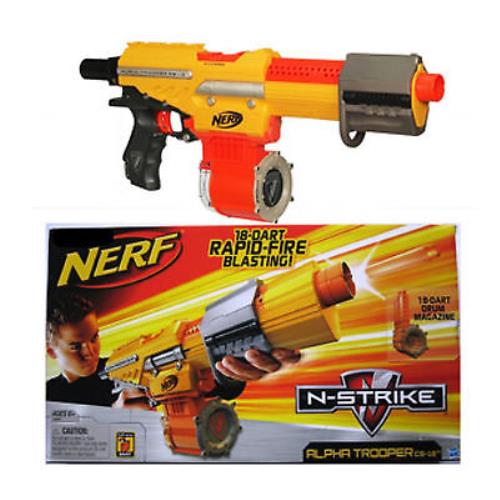 Hasbro Nerf N-strike Alpha Trooper CS-18 18 Darts Blaster - Rare