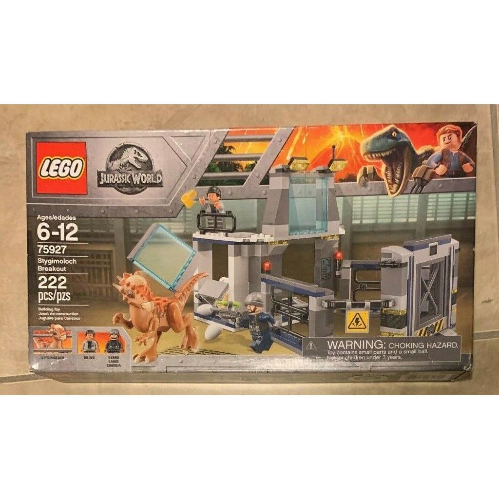 Lego Jurassic World 75927 Stygimoloch Breakout 222 Pcs Set