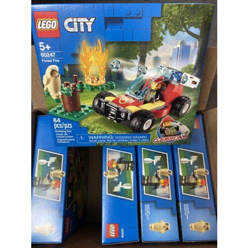 Lego City Forest Fire 60247 Building Kit 84 Pcs Car Toy Set Case 5