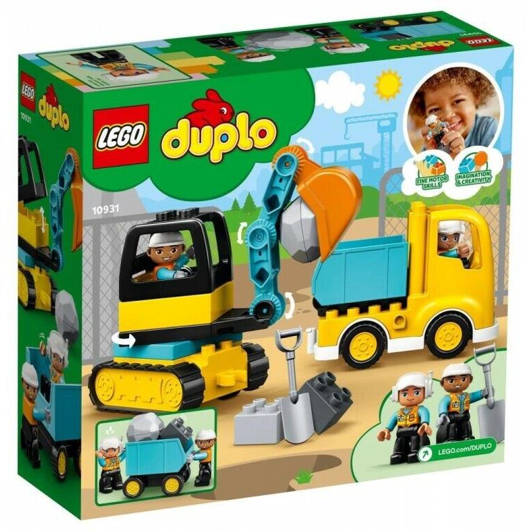 Lego Duplo: Truck Tracked Excavator 10931 Building Kit 20 Pcs