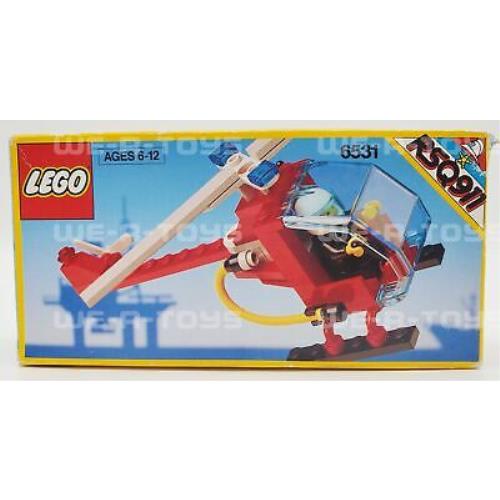Lego 6531 Town Fire RSQ911 Flame Chaser Block Set 1991 Nrfp