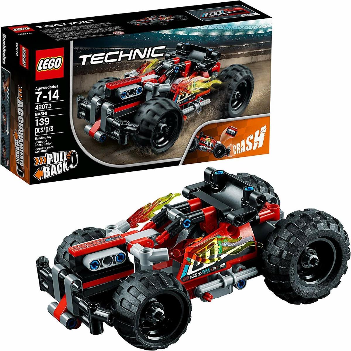 Lego Technic Bash 139Pc Building Kit Car Pull Back Motor Heavy Duty Front Bumper