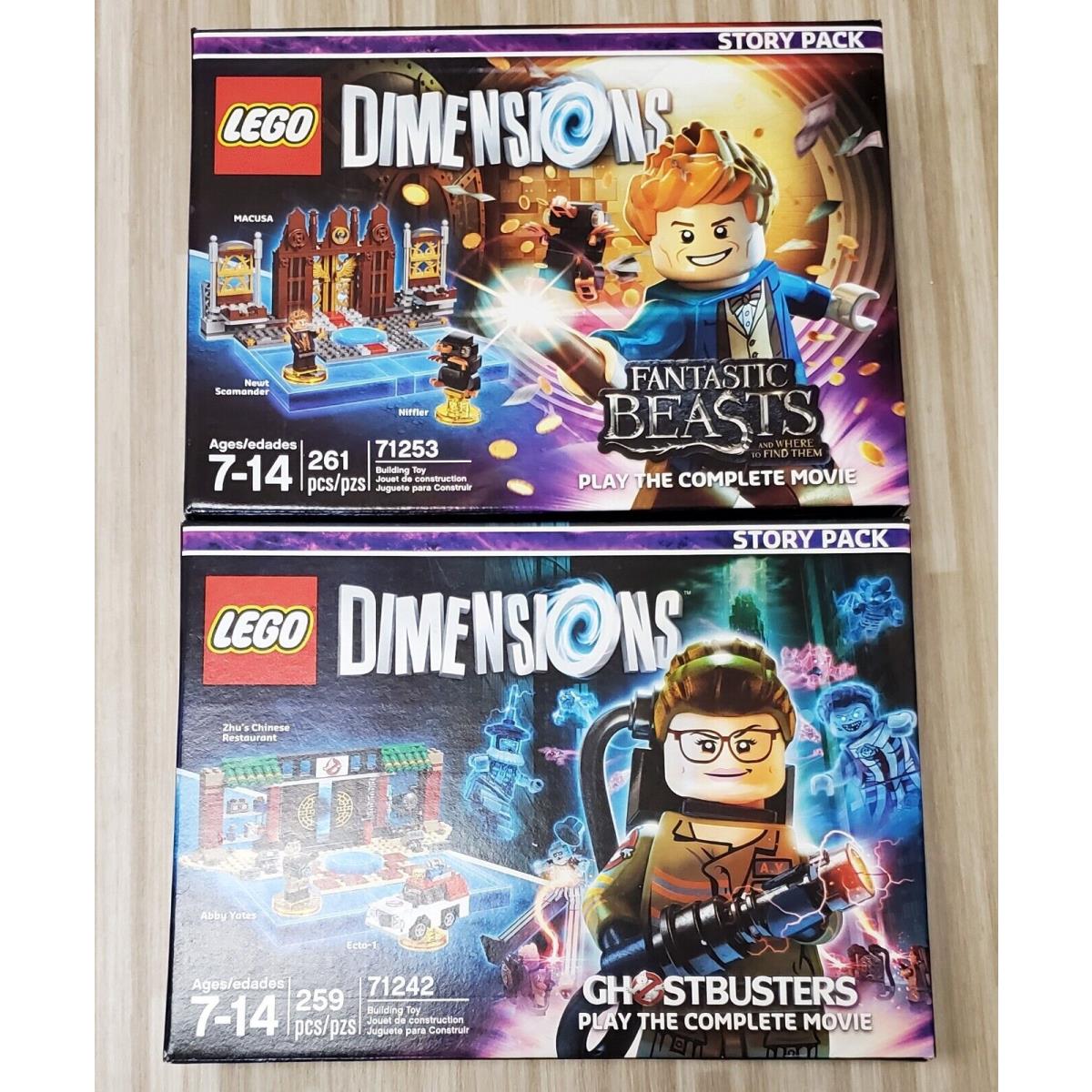 Lego Dimensions Ghostbusters Fantastic Beasts 71242 71253 Story Pack