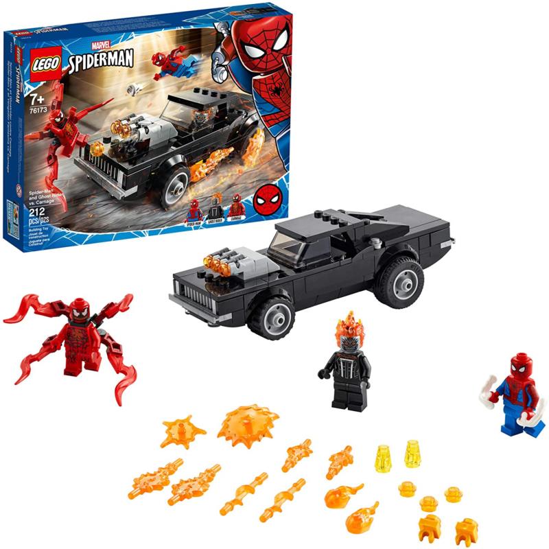 Lego Marvel 76173 Spider-man and Ghost Rider Vs Carnage Building Set