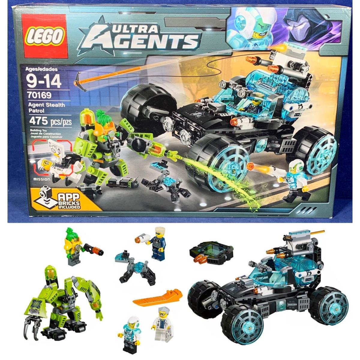 Agent Stealth Patrol - Lego 70169 Ultra Agents Car Toxikita Jack Fury Trey