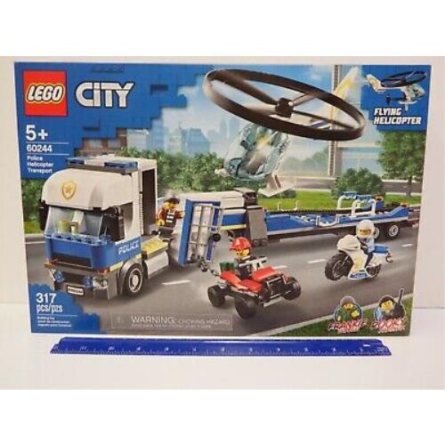 Lego City - Model 60244 - Police Helicopter - 317 Piece Set - Age 5 -12 Y