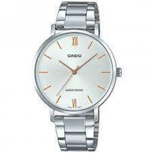 Casio MTP-VT01D-7B Stainless Steel Analog Mens Watch MTP-VT01